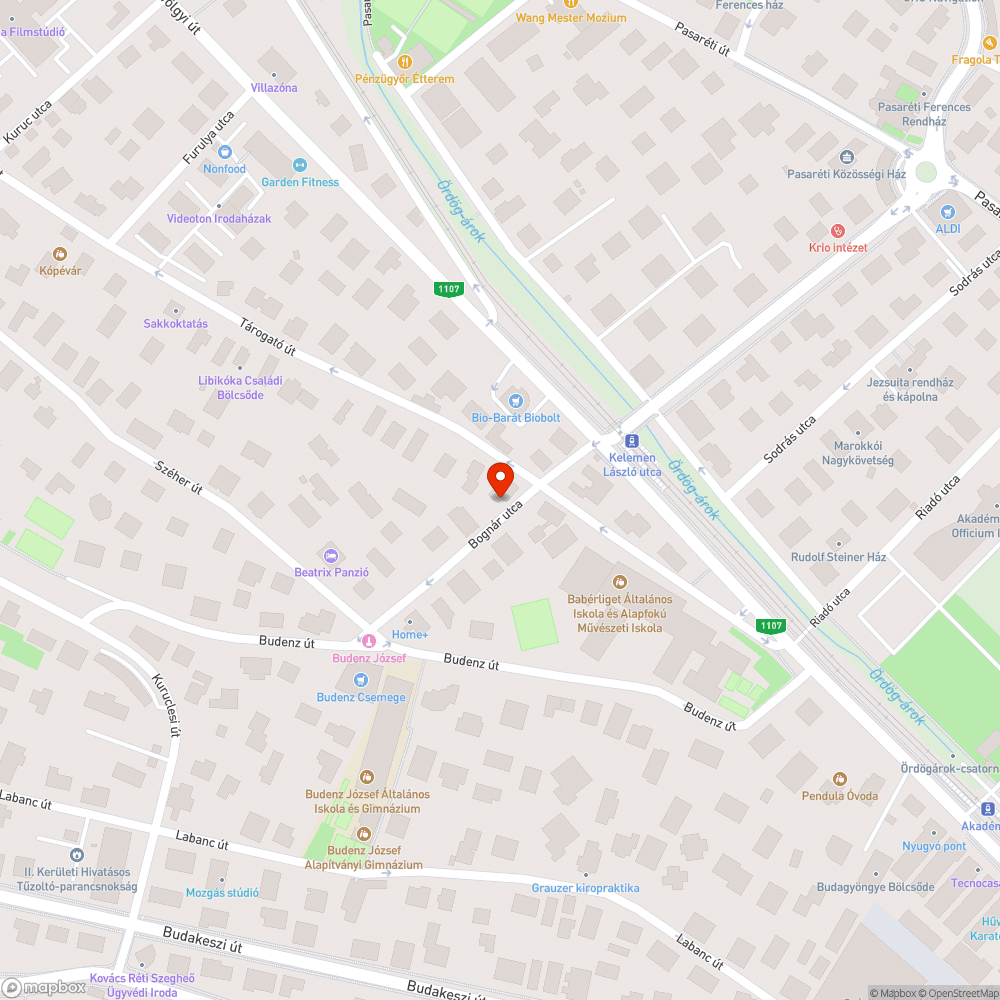 Ágy matraccal a Bognár utca elején bejelentés helye