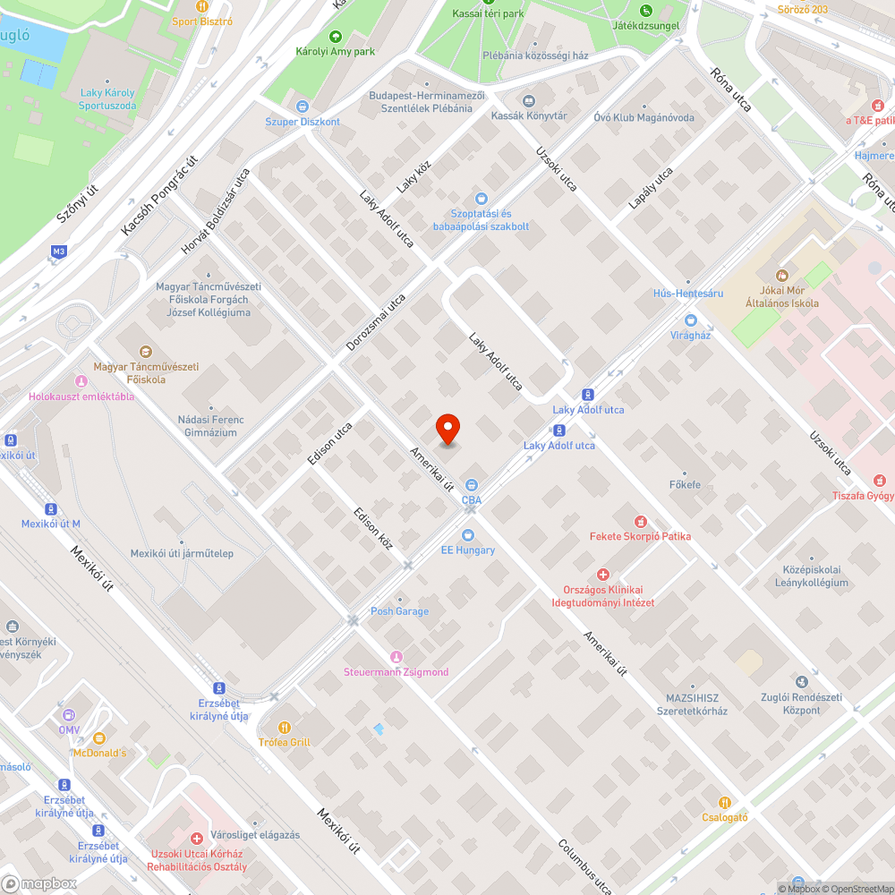 Utcán elhagyott szemét bejelentés helye