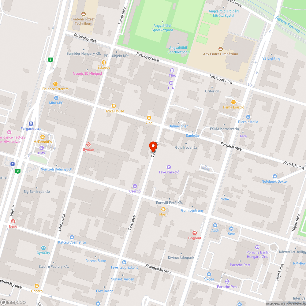 Illegális szemétlerakó bejelentés helye