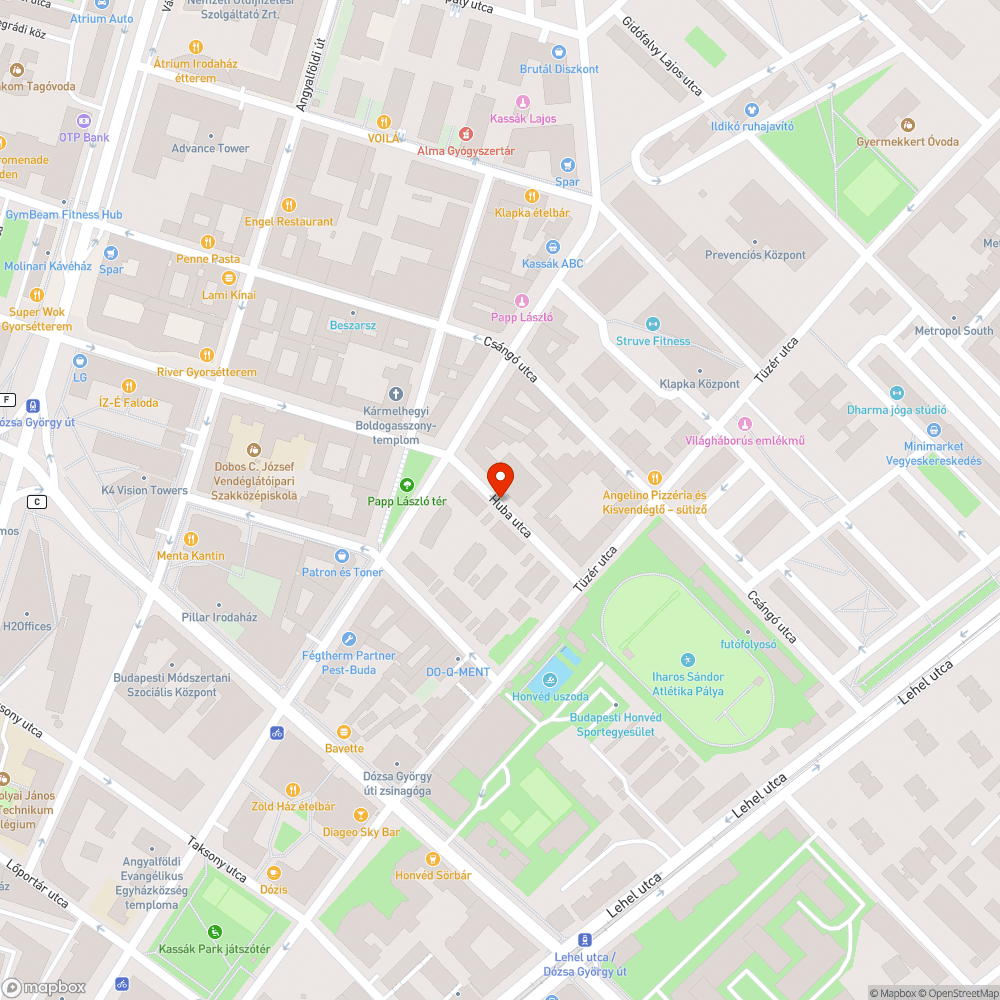 Nagysebességű tranzitforgalom bejelentés helye