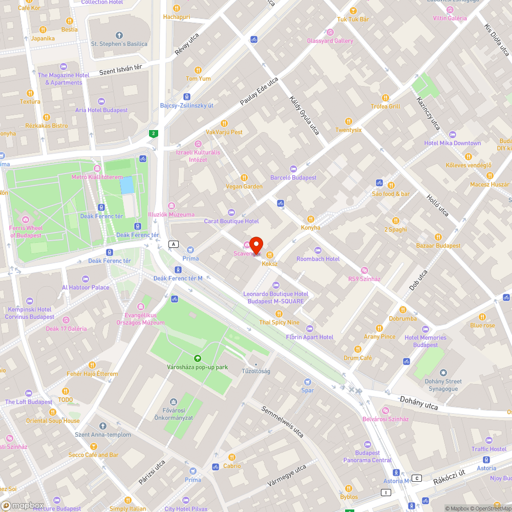 Parkoló bejelentés helye