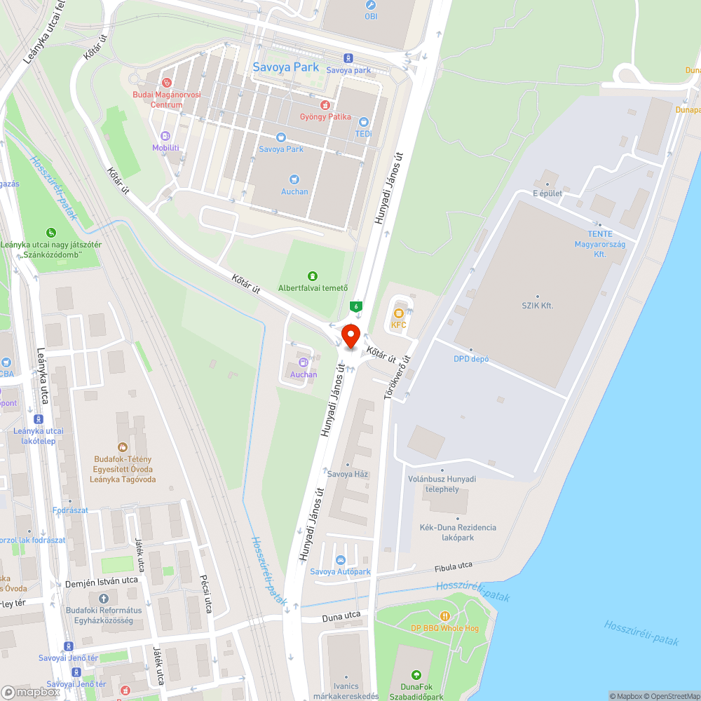 Zebra jelzőlámpa bejelentés helye