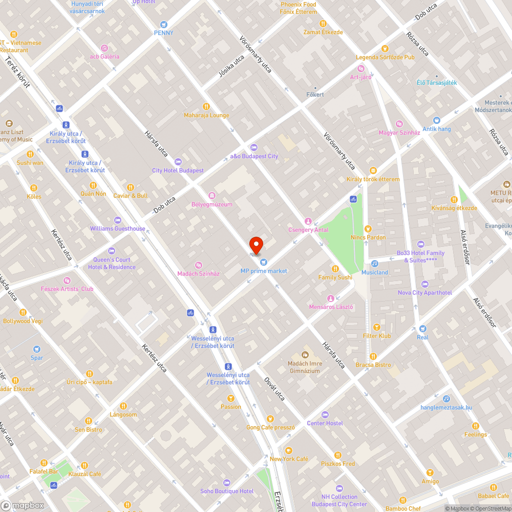 Kidőlt kerékpártároló bejelentés helye