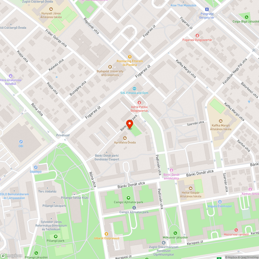 Törött hinta bejelentés helye