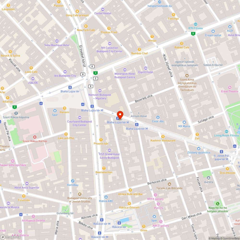 Még egy nagyon megsüllyedt balesetveszélyes aknafedél bejelentés helye