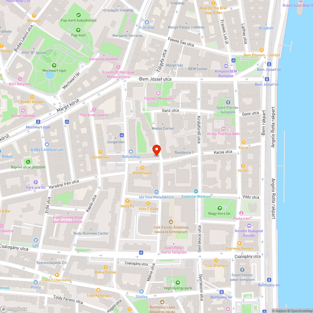 Kutyahugyos utcaszakasz bejelentés helye