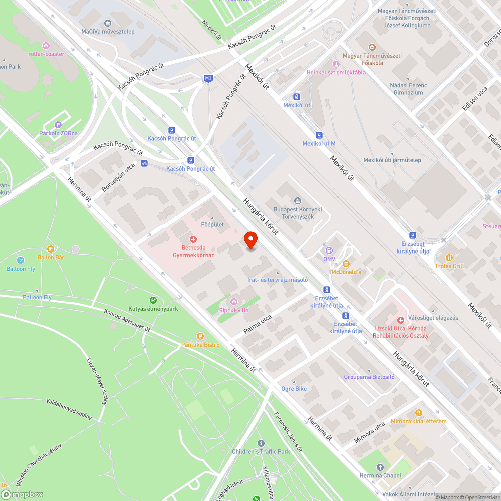 Elhagyott autó bejelentés helye