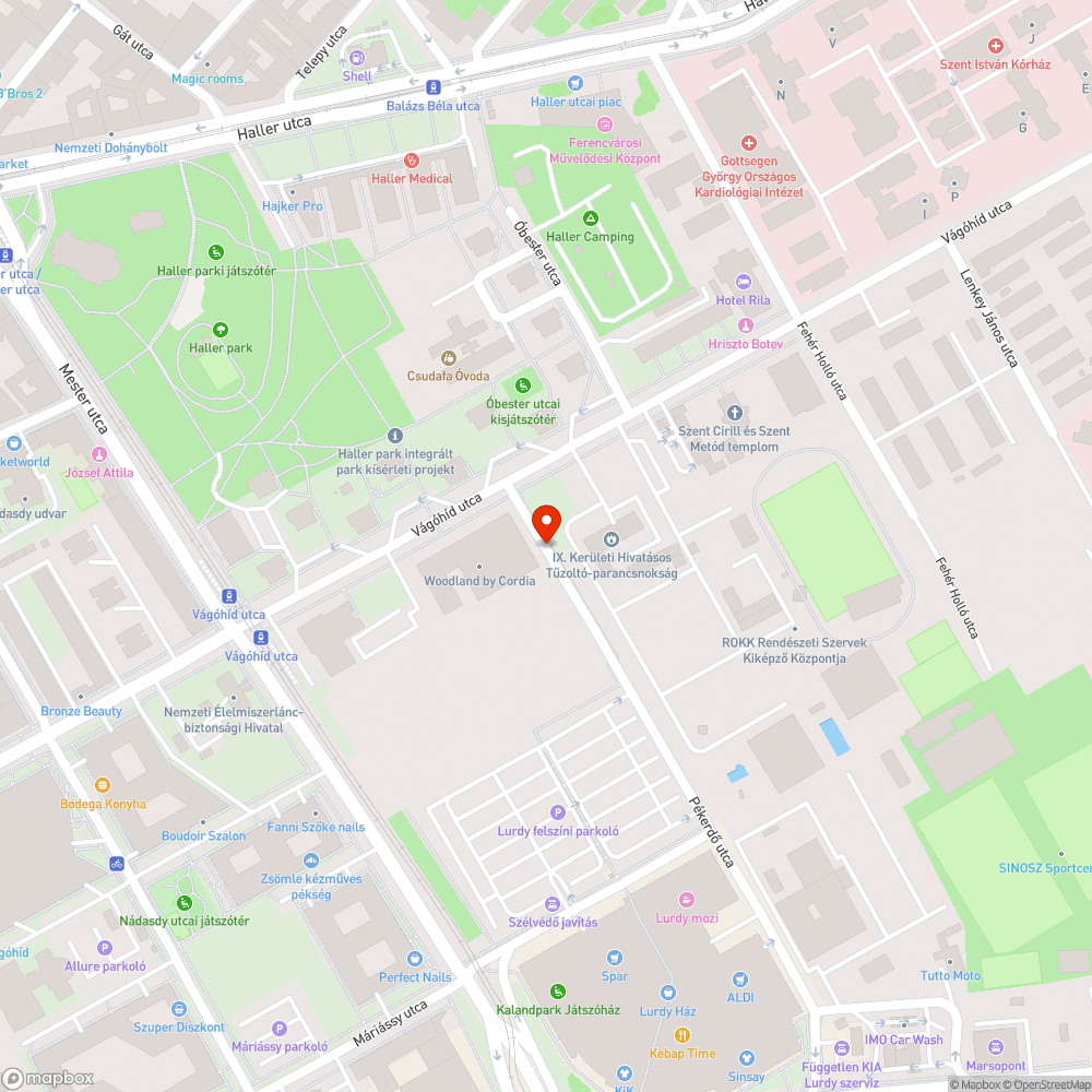 Sár az úton bejelentés helye