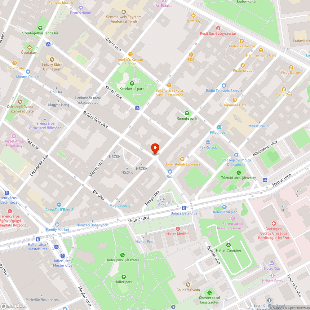 Kidöntött poller bejelentés helye