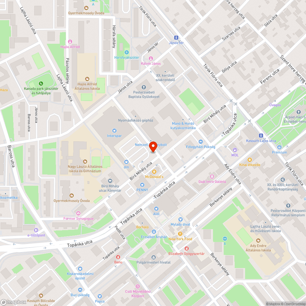 Elhagyott beton/kődarabok a járda mellett bejelentés helye