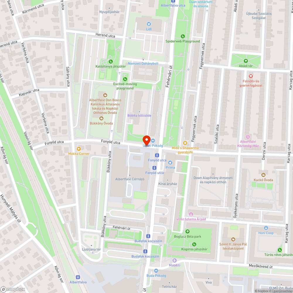 Feltört járda bejelentés helye