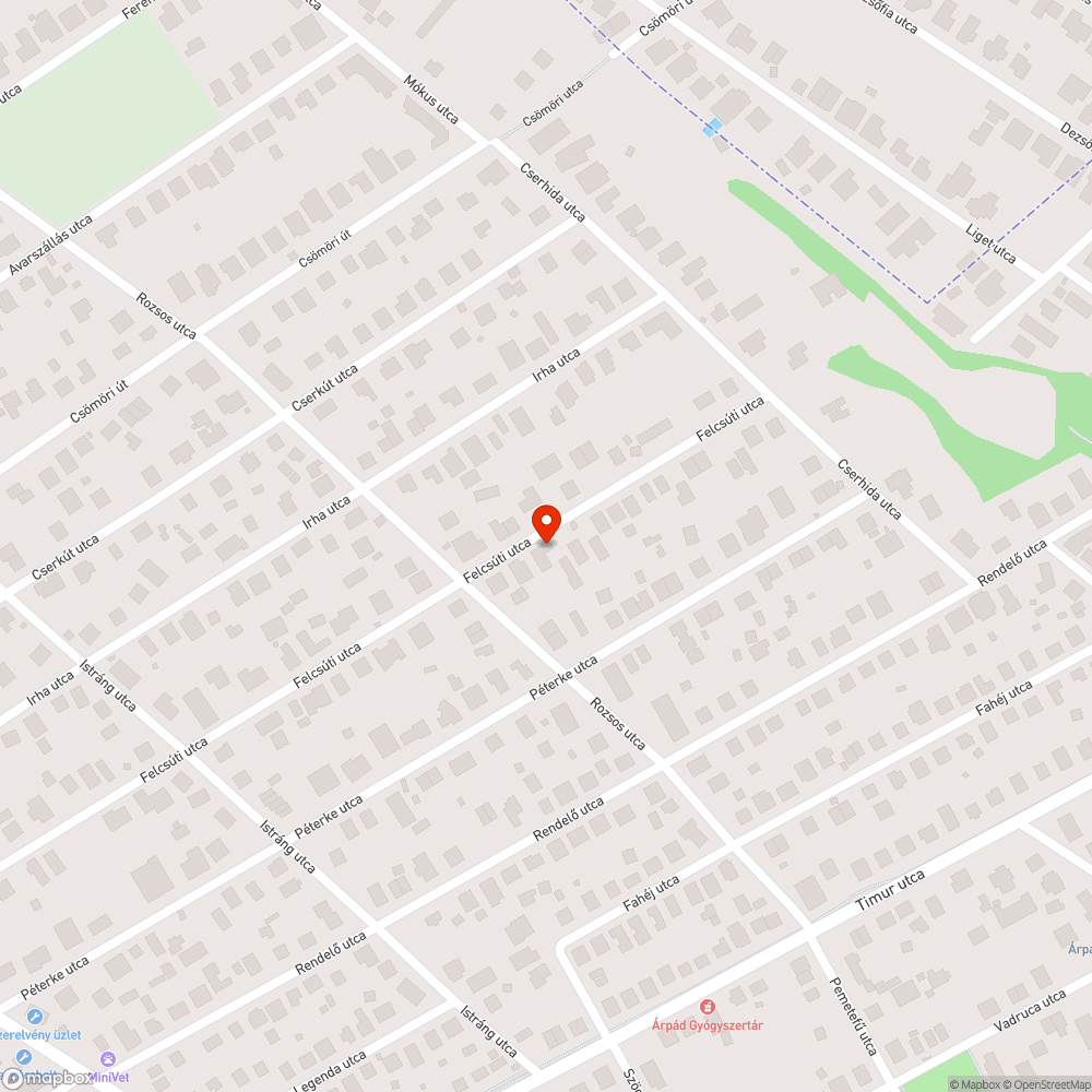 Elhagyott jármű bejelentés helye