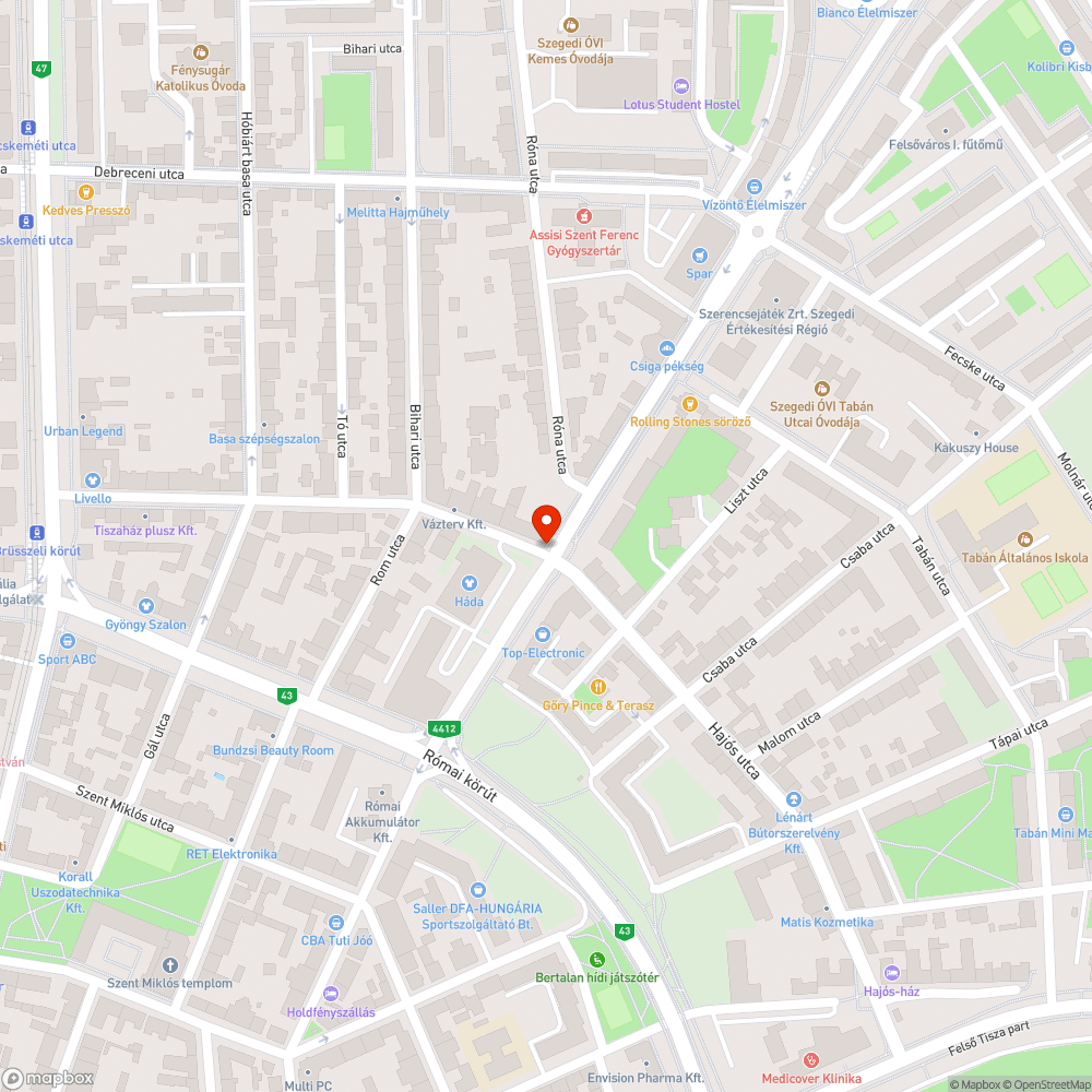 Szétnyílt járda és kiemelkedő közműfedél bejelentés helye