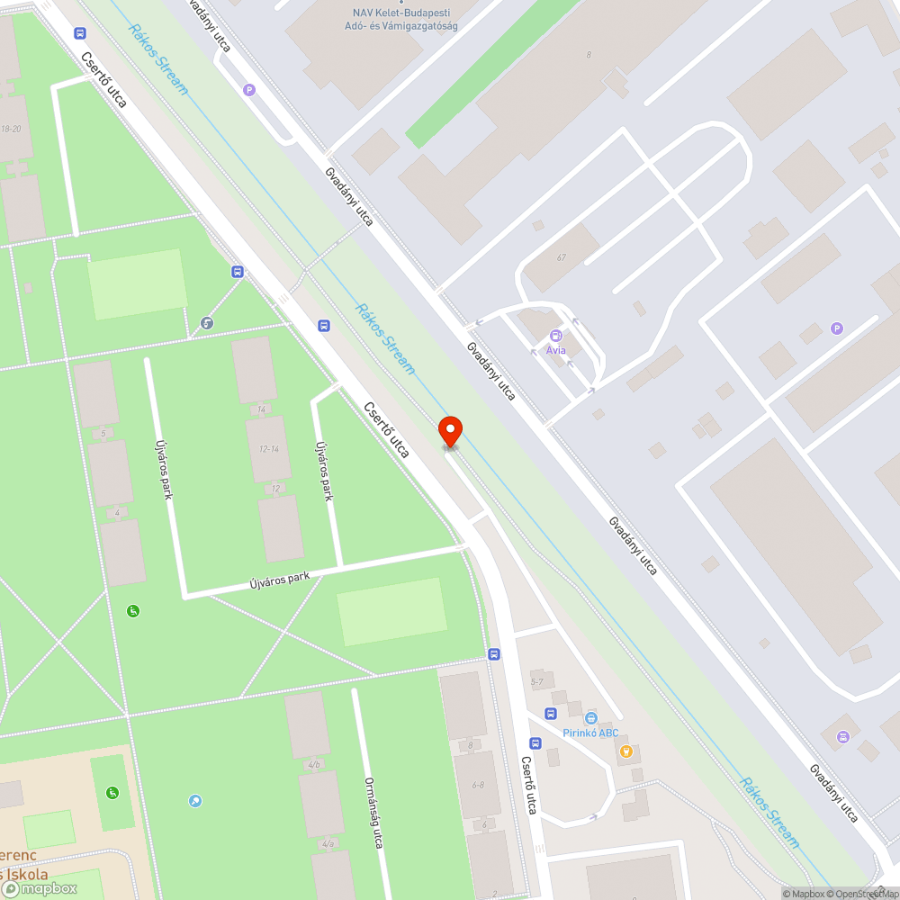 Elég nagy aszfalthiány bejelentés helye