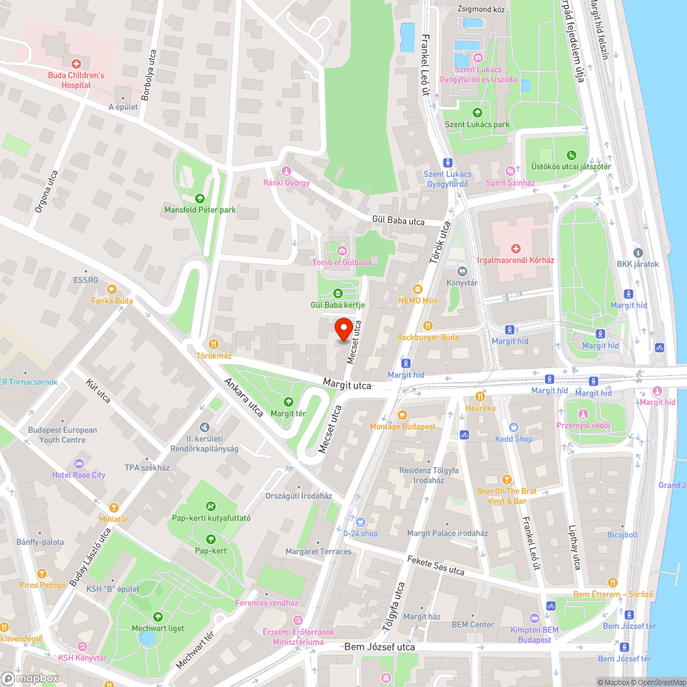 "Hóomlásveszély" bejelentés helye