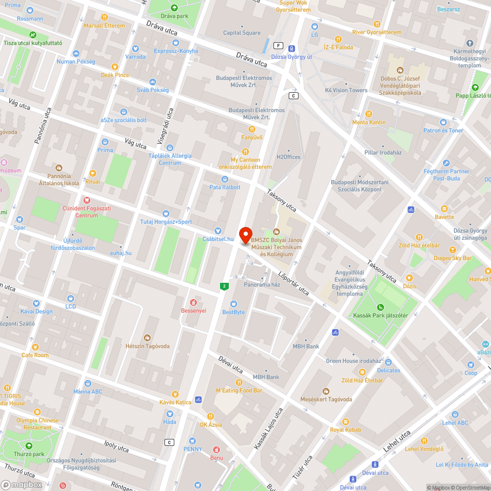 Hiányzó fa bejelentés helye