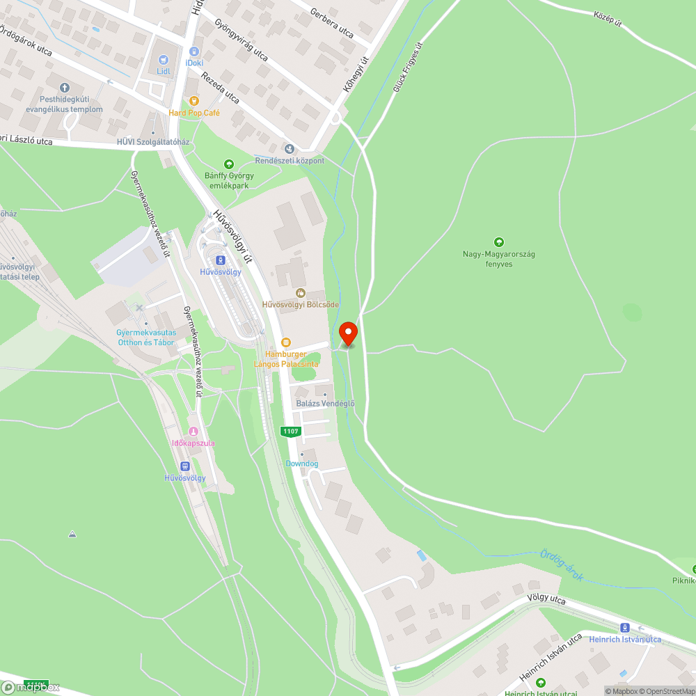 Szeméthalom Hűvösvölgyben bejelentés helye