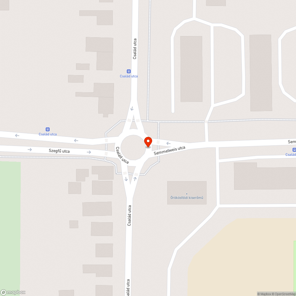 Kátyú - Semmelweis u. bejelentés helye