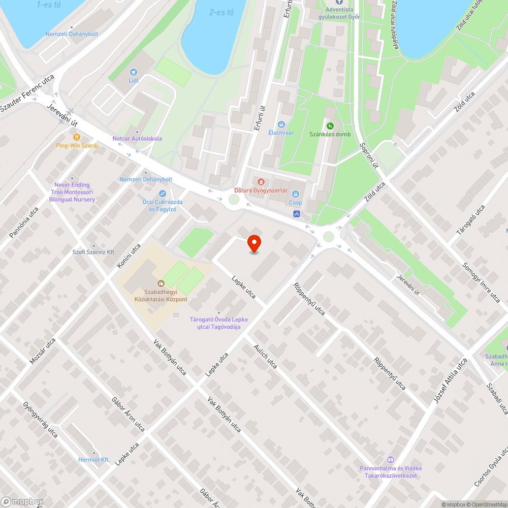 Leromlott állapotú pad bejelentés helye