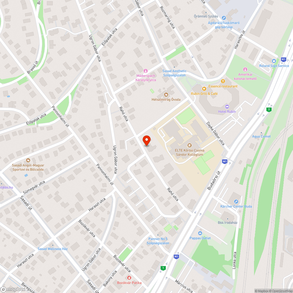 2004-es fekete SAAB a Rahó utcában bejelentés helye