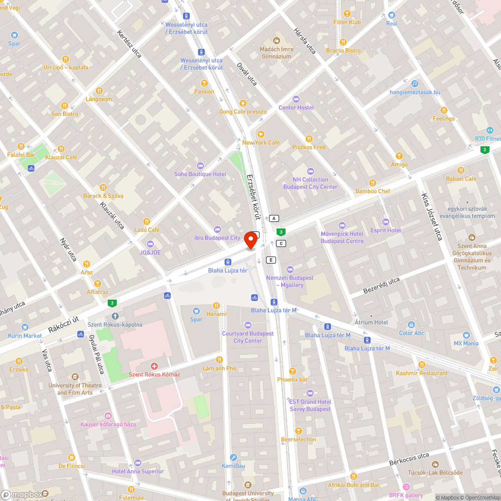 Randevúórát a Blahára bejelentés helye