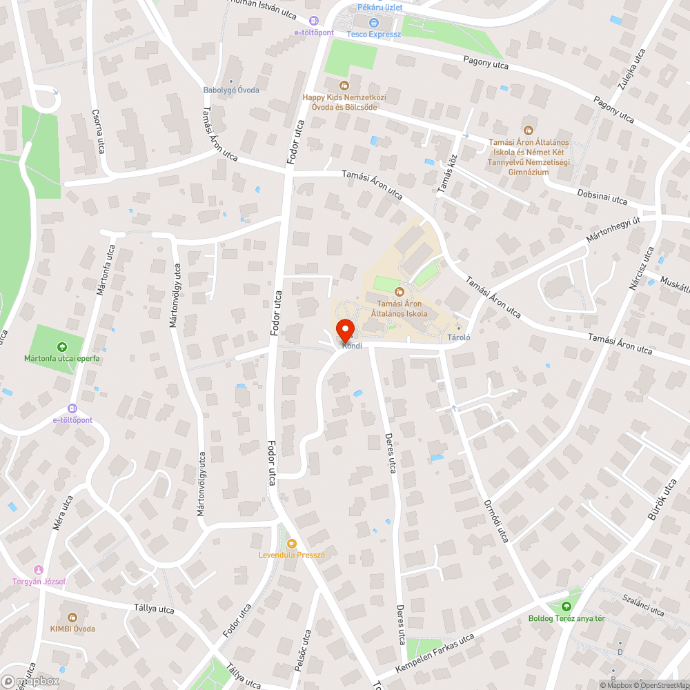 Pórul járt tábla bejelentés helye