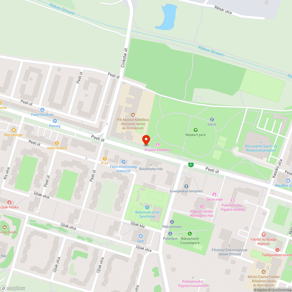 Leomlott járdaszegély bejelentés helye