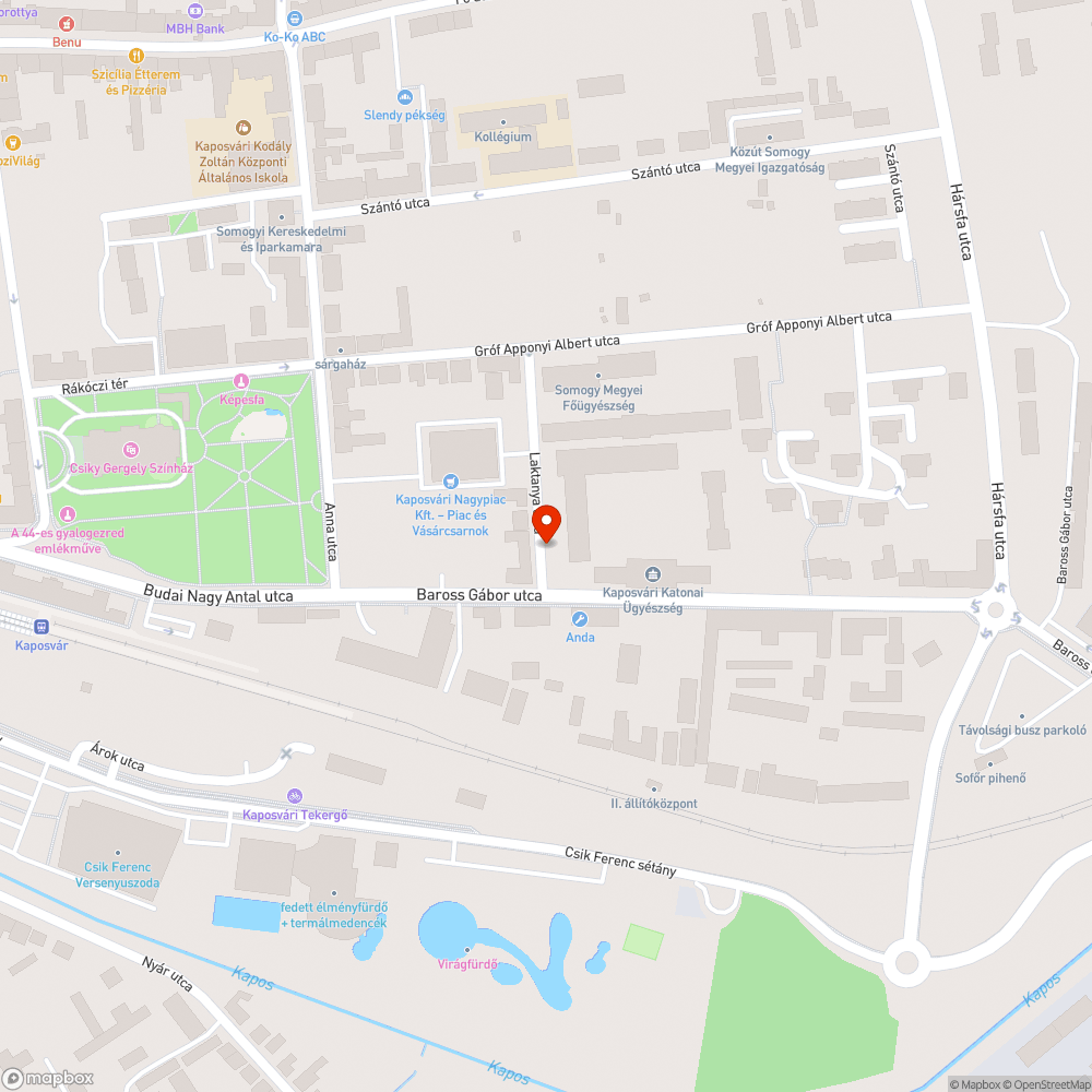 Fa által kitakart közvilágítás bejelentés helye