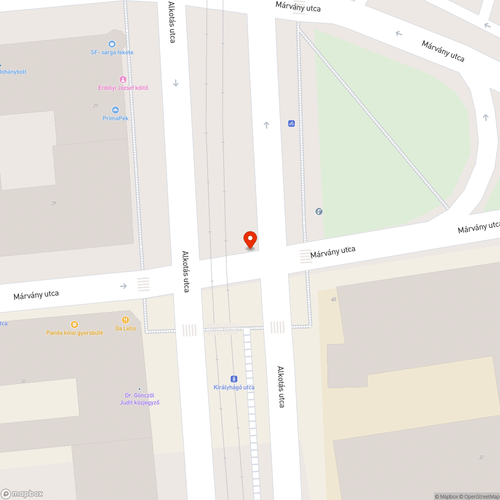 Kidöntött kikerülést jelző tábla bejelentés helye