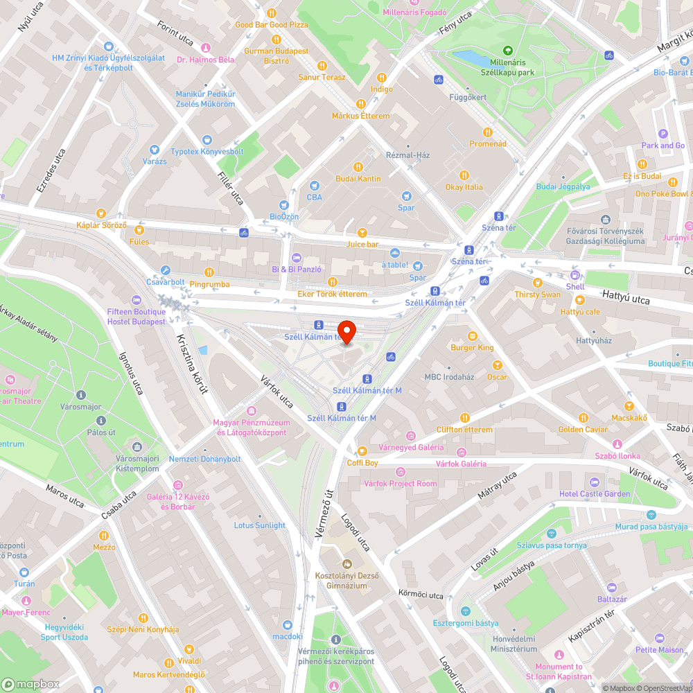 Villogó neoncsövek - Széll Kálmán tér bejelentés helye