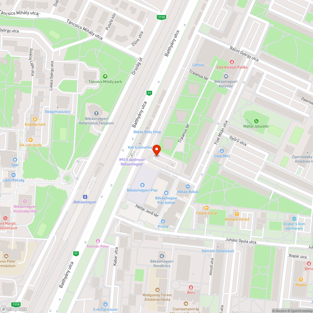 Gyanús jármű bejelentés helye