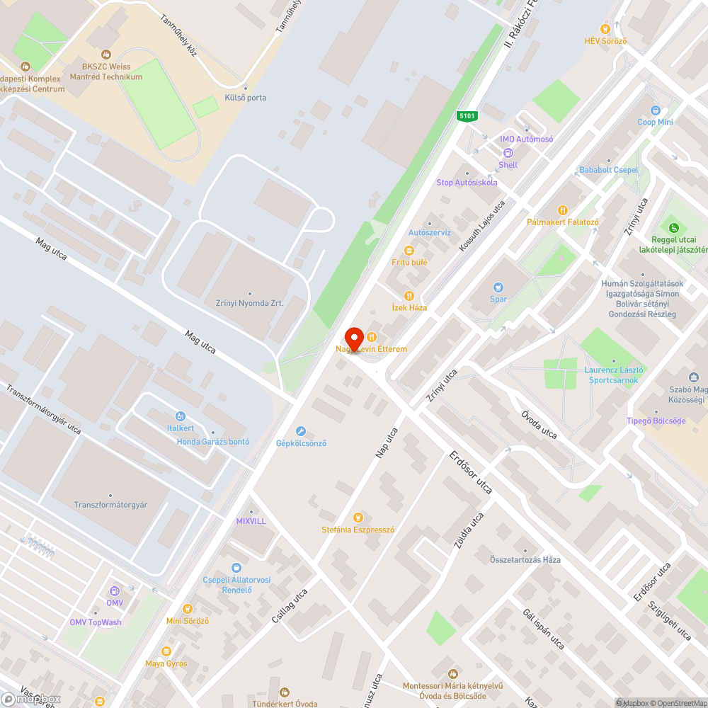 Kátyú-rendszer bejelentés helye