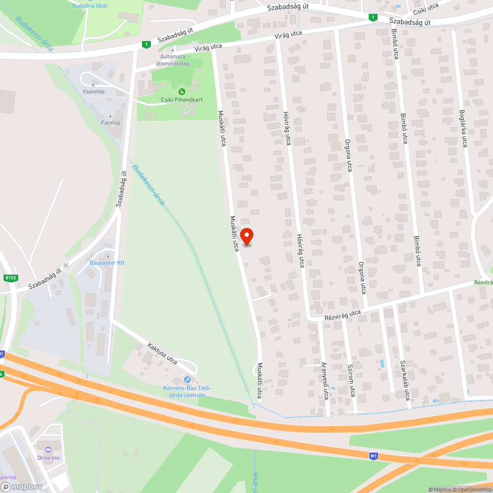 Szivárgó víz az úttestre bejelentés helye