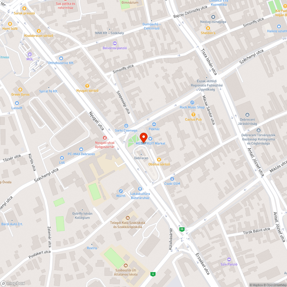 Tönkrement járda bejelentés helye