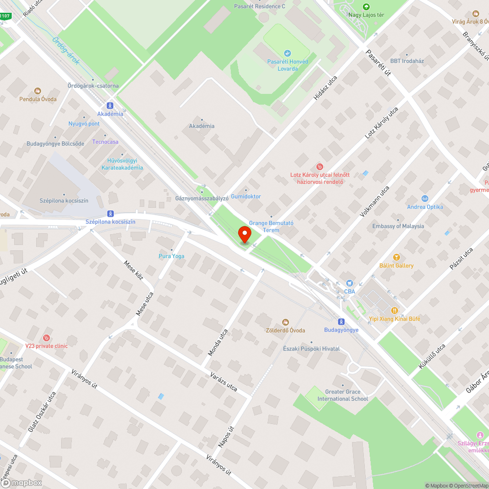 Üres közműoszlop bejelentés helye