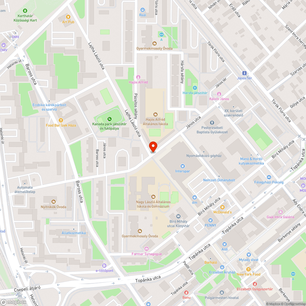 Eldugult víznyelő bejelentés helye