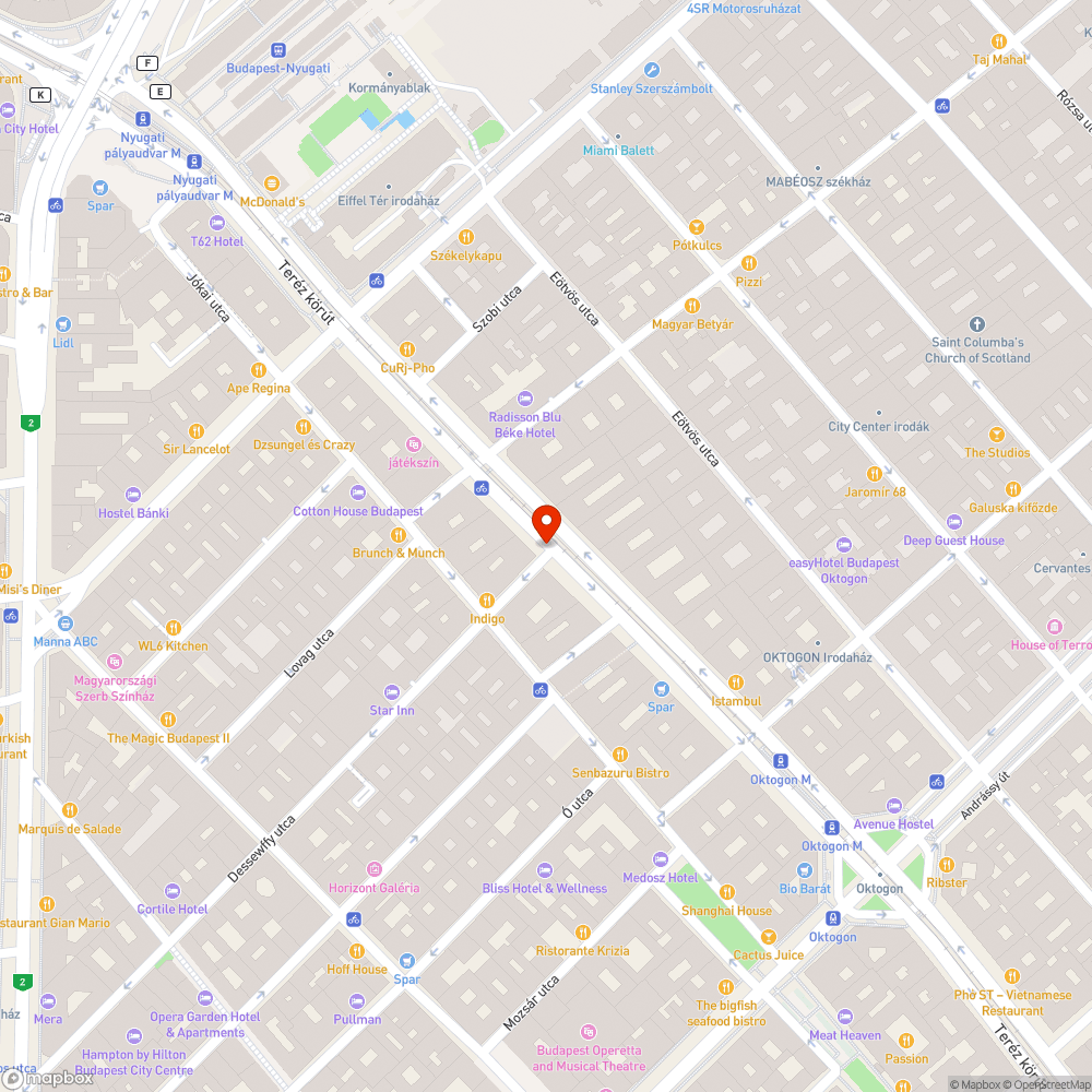 Kopott, kátyús zebra bejelentés helye