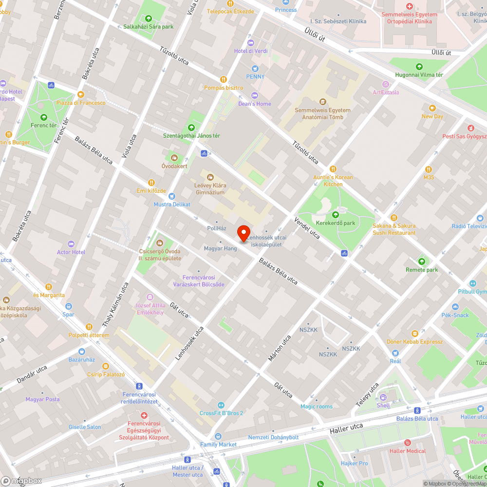 Megszűnt kapubeálló bejelentés helye