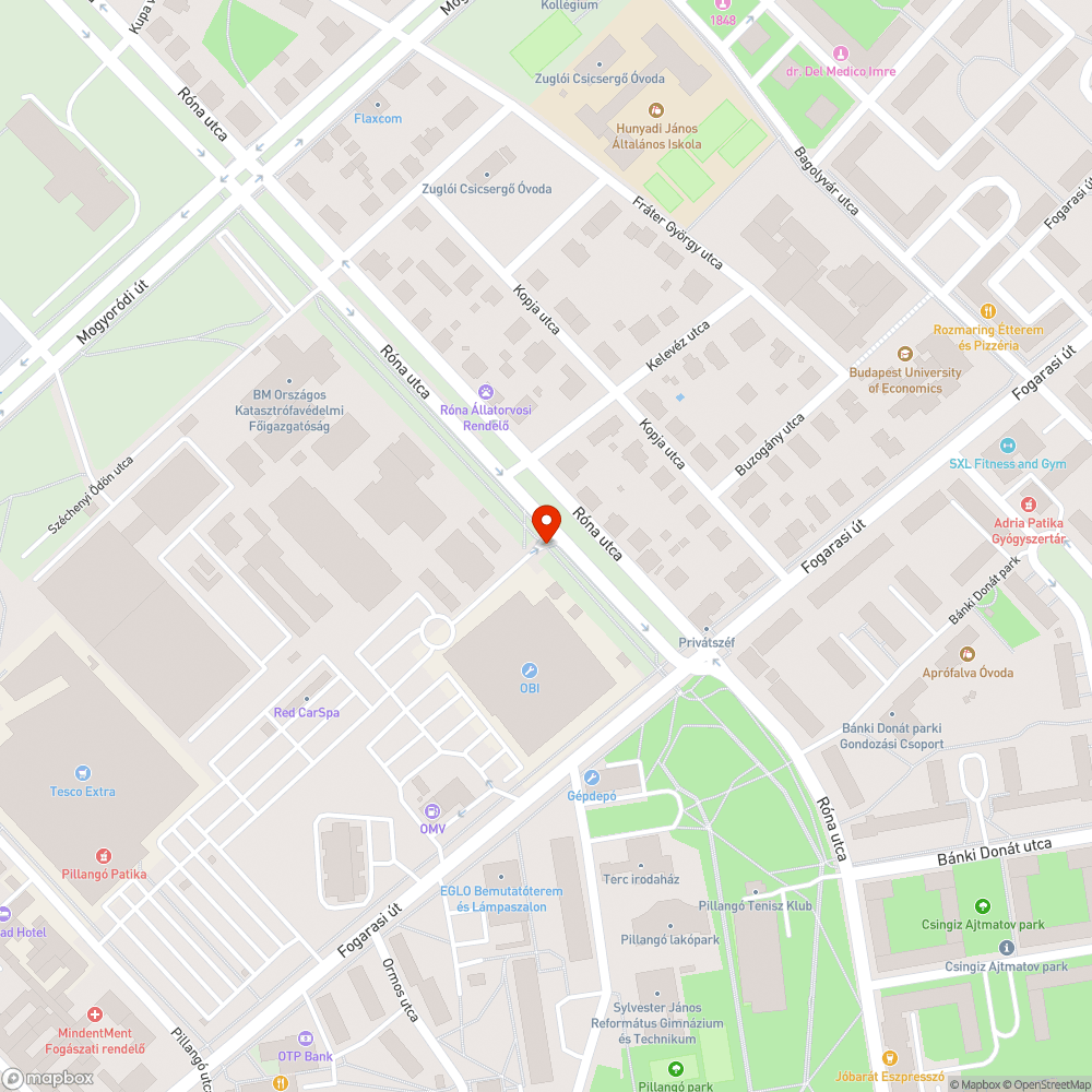 Kifakult STOP-tábla az OBI kihajtónál bejelentés helye