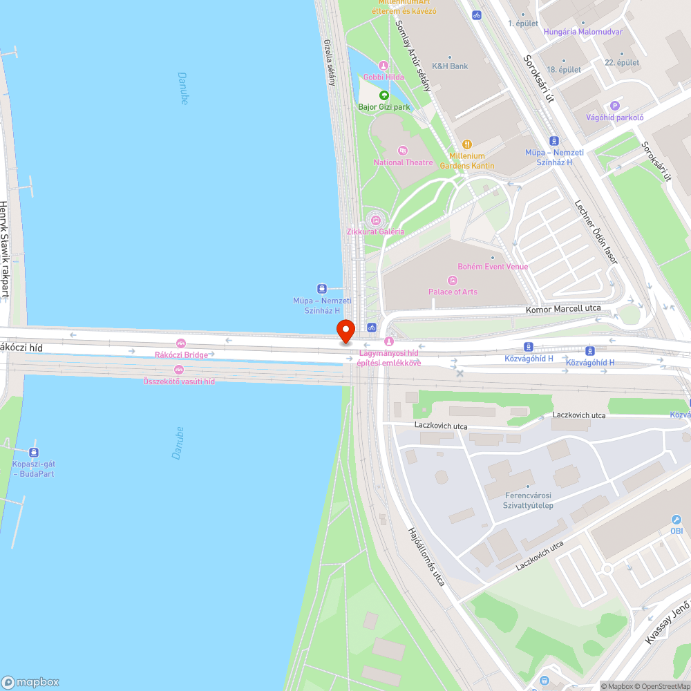 Ismét nagyon szemetes Rákóczi híd bejelentés helye