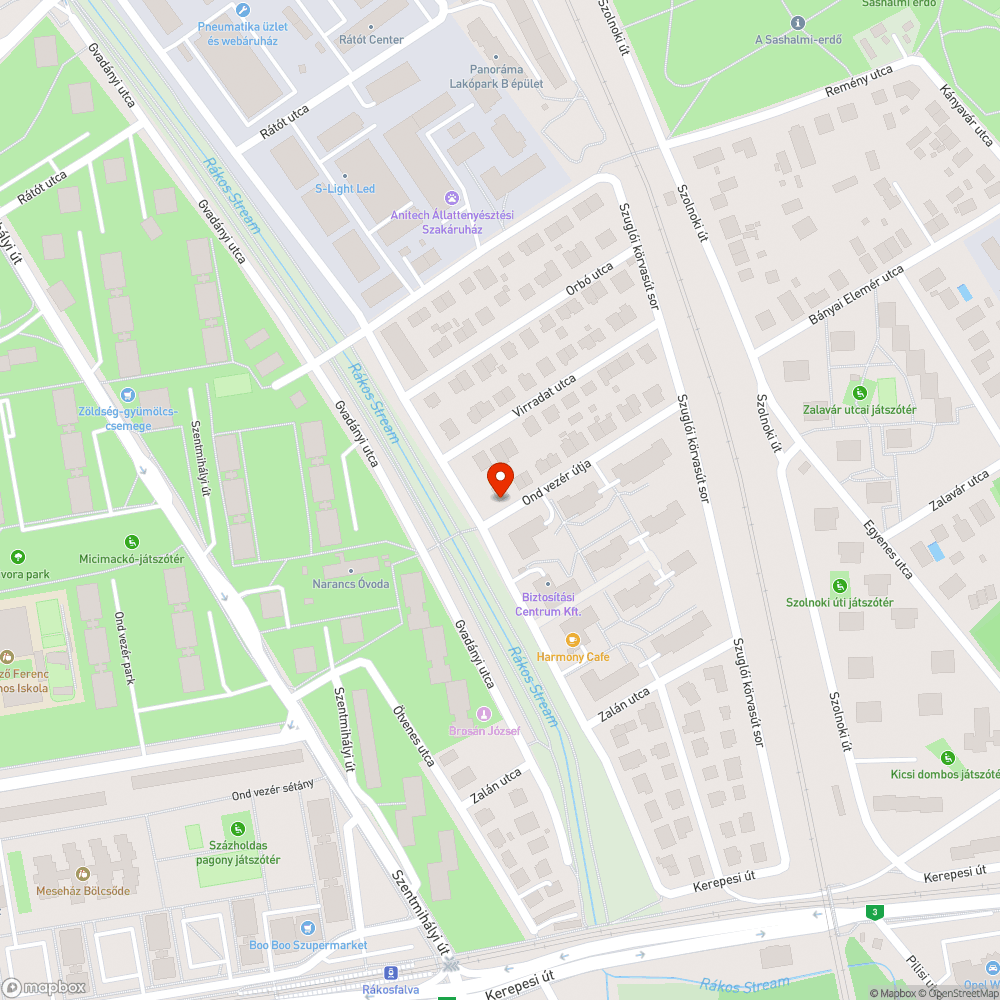 Mély kátyú a közlekedési utvonalban bejelentés helye