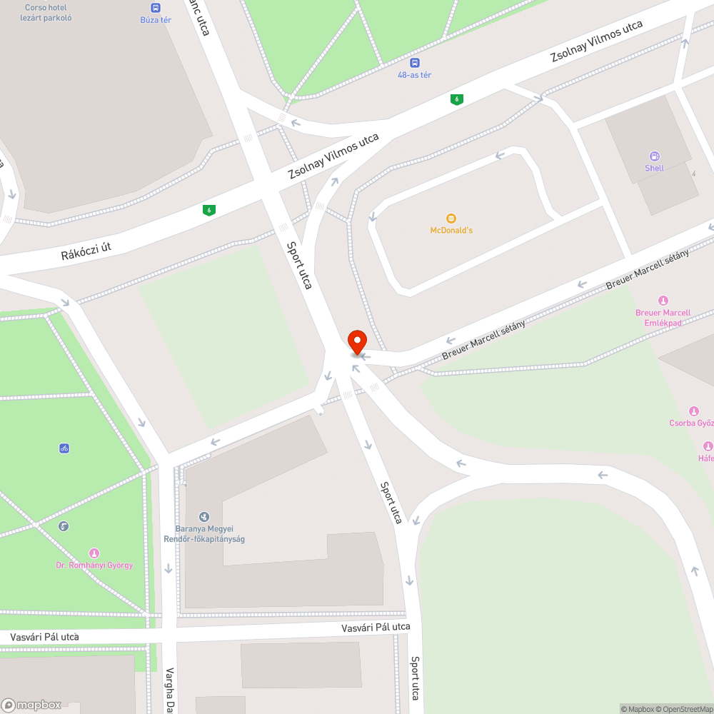 Még egy életveszélyes lámpaoszlop bejelentés helye