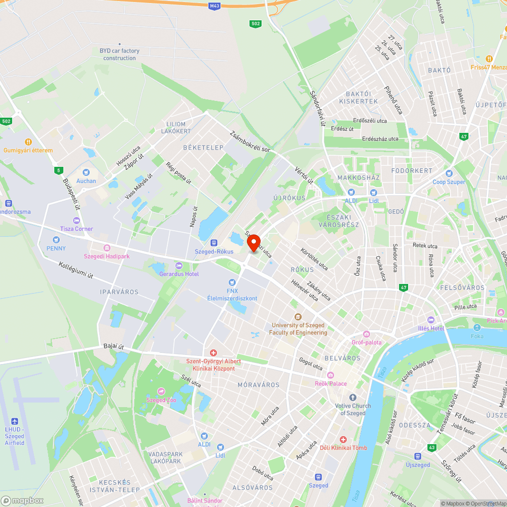 Felvágott járda a nagy körforgalomnál, Kisteleki utca felé bejelentés helye