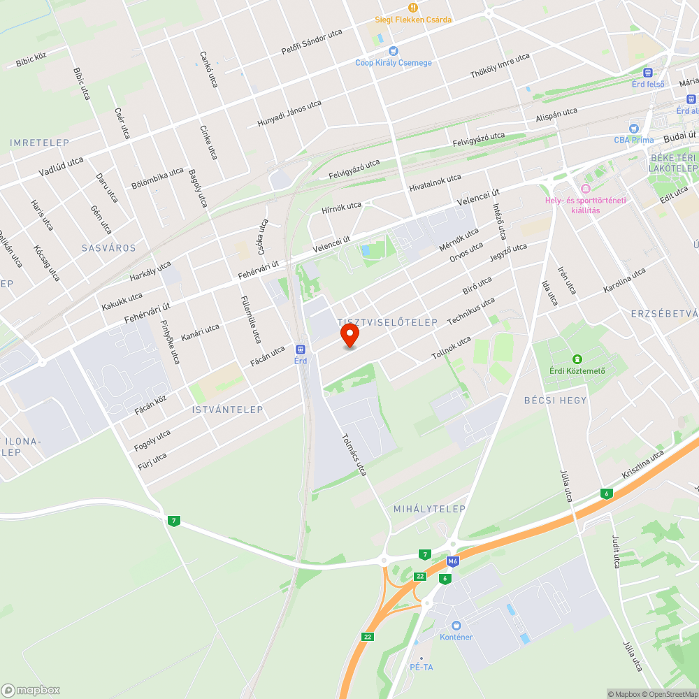 A mart aszfalt megint tönkrement bejelentés helye