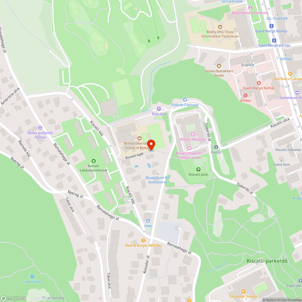 Kiscelli lejtő elhanyagolt zöldfelület bejelentés helye