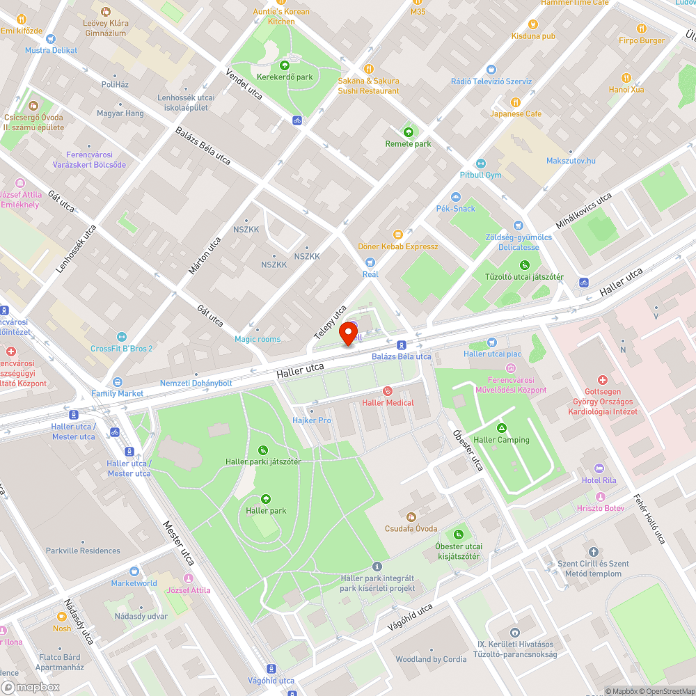 Elhagyott jármű bejelentés helye