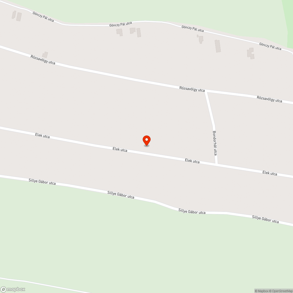 Kátyú Debrecen-Józsán az Elek utcán bejelentés helye