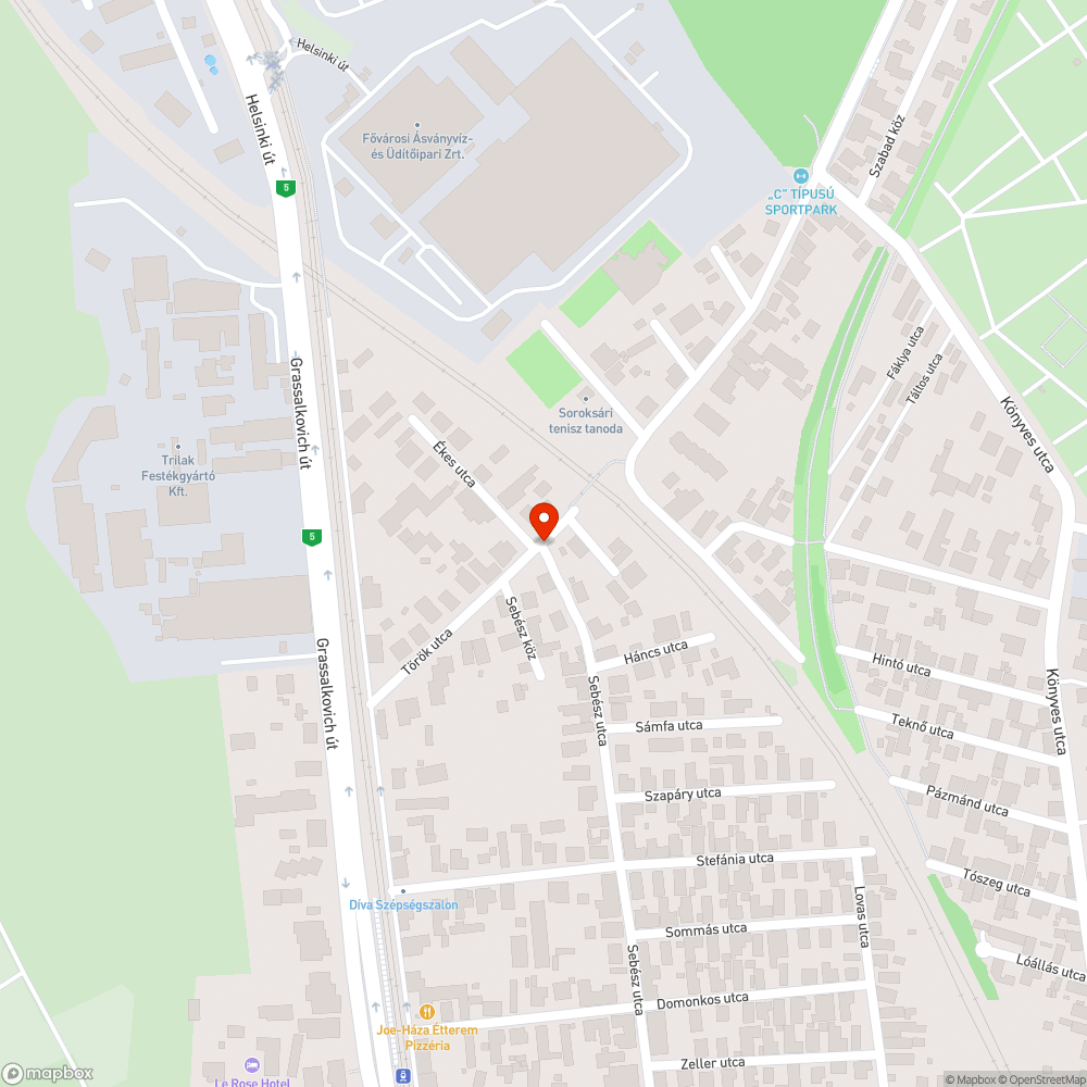 Megtelt kutyagumi kuka bejelentés helye