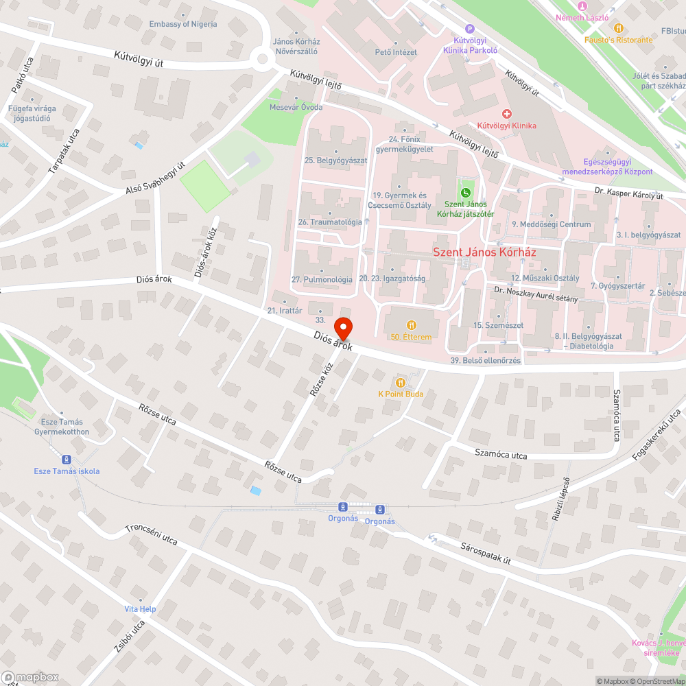 Kátyú - Diós Á. bejelentés helye