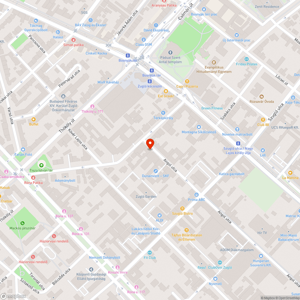 Sérült feslap bejelentés helye